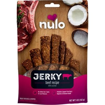 Tiras de cecina premium para perros, sin cereales, ricas en proteínas, elaboradas con probiótico BC30 para favorecer la salud digestiva e inmunitaria, bolsa de 147 g