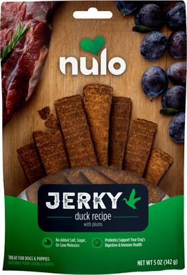 Premium Jerky Strips Dog Treats, Grain-Free High Protein Jerky Strips made with BC30 Probiotic to Support Digestive & Immune Health Dog Treats, 5-oz bag