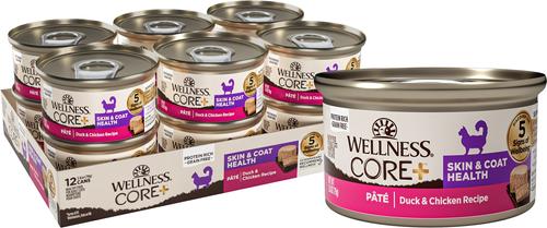 CORE+ Immune Health Chicken & Turkey Natural Grain-Free Pate Wet Cat Food, 2.8-oz can, case of 12