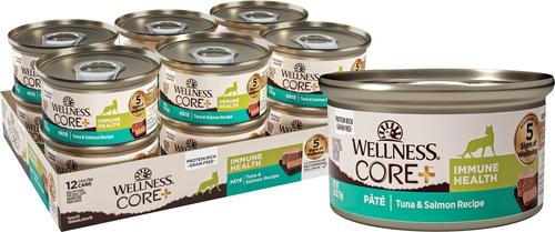 CORE+ Skin & Coat Duck & Chicken Natural Grain-Free Pate Wet Cat Food, 2.8-oz can, case of 12