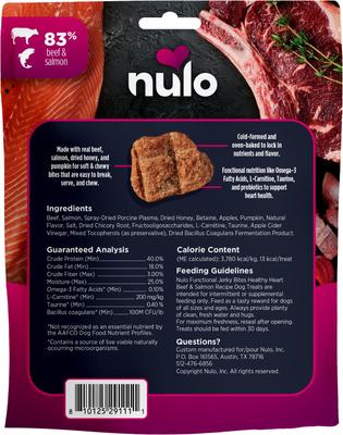 Functional Healthy Heart Beef & Salmon Jerky Dog Treats, 5-oz pouch