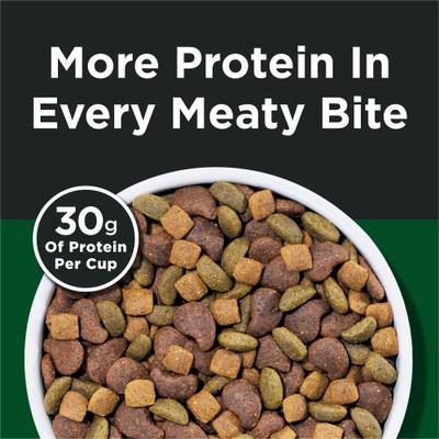 Alimento seco para perros con receta de carne real de res alta en proteínas, bolsa de 44 lb