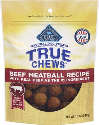 True Chews Beef Meatball Recipe Natural Dog Treats, 12-oz bag