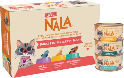 Single Protein Flaked Variety Pack in Broth Adult Wet Cat Food, 2.8-oz can, case of 12