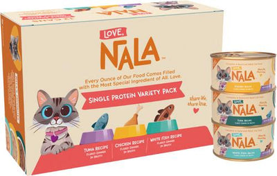 Single Protein Flaked Variety Pack in Broth Adult Wet Cat Food, 2.8-oz can, case of 12