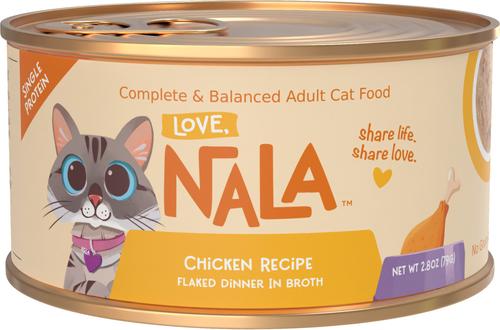 Single Protein Flaked Chicken Recipe in Broth Adult Wet Cat Food, 2.8-oz can, case of 12