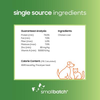 Freeze-Dried Chicken Livers Dog Treat, 3.5-oz bag