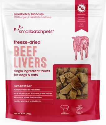 Freeze-Dried Pork Livers Dog Treat, 3.5-oz bag