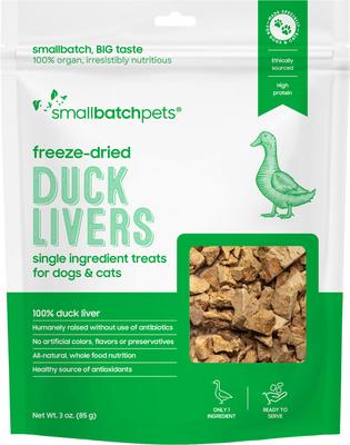 Freeze-Dried Lamb Livers Dog Treat, 4-oz bag
