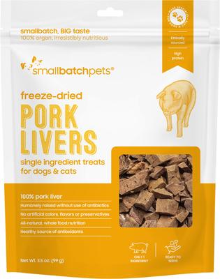 Freeze-Dried Chicken Livers Dog Treat, 3.5-oz bag