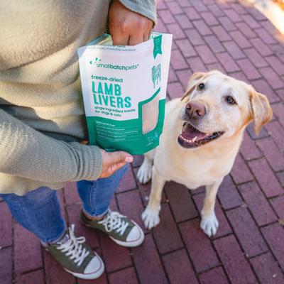Freeze-Dried Lamb Livers Dog Treat, 4-oz bag