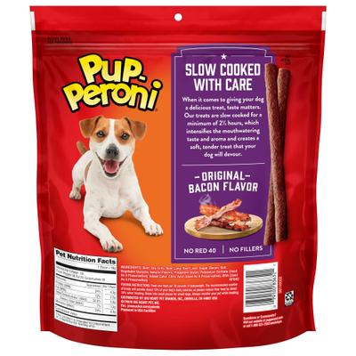 Bundle: Pup-Peroni Original Beef Flavor + Bacon Flavor Dog Treats