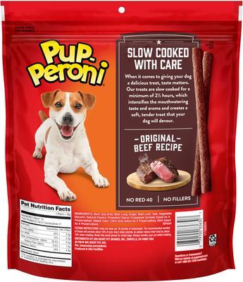 Bundle: Pup-Peroni Original Beef Flavor + Milk-Bone Beef & Filet Mignon Recipe Dog Treats