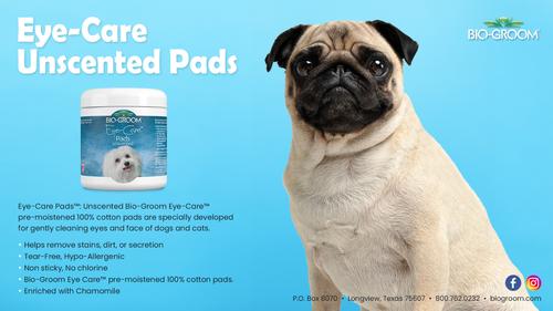 Eye-Care Unscented Pads Dog, Cat & Small Pet Eye Wipes, 5.2-fl oz bottle