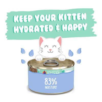 Kitten Chicken & Tuna Formula in Gravy Wet Cat Food, 3-oz can, case of 12