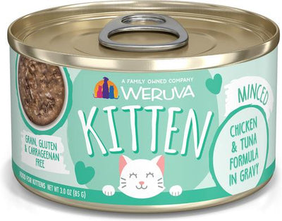 Kitten Chicken & Tuna Formula in Gravy Wet Cat Food, 3-oz can, case of 12