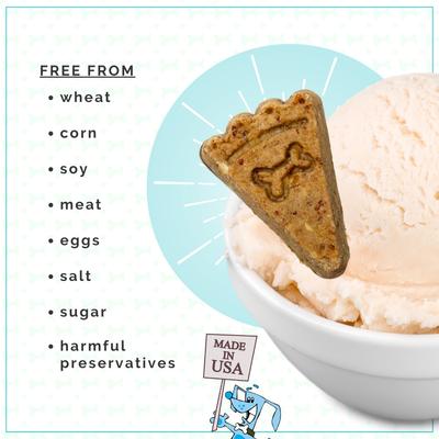 Pup-PIE & Ice Cream Slices Banana Nut with Honey & Bacon Dog Treats, 5-oz pouch