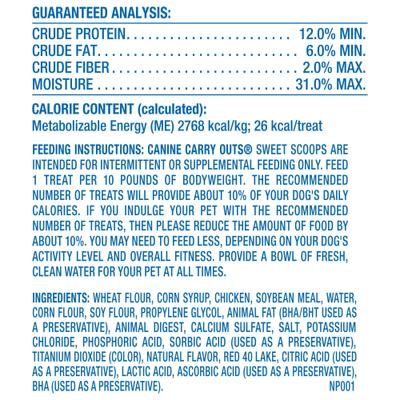 Sweet Scoops Chicken Flavor Soft & Chewy Dog Treats, 22.5-oz bag