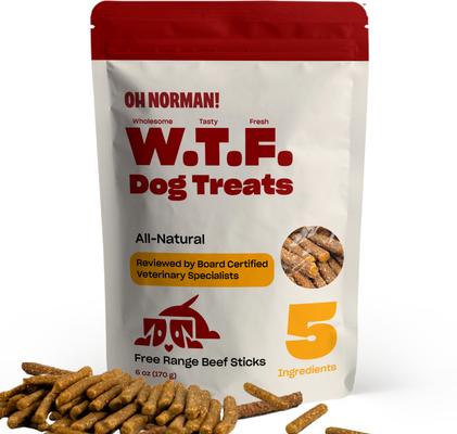WTF Pumpkin Slices Dog Treats, 6-oz box