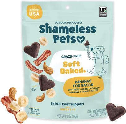 Peanut Butter & Pumpkin Soft Baked Dog Treats, 6-oz bag