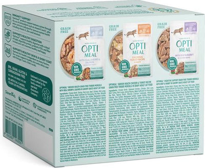Digestive Indoor Health Chicken, Beef, Shrimp Variety Pack Grain-Free Wet Cat Food, 3-oz pouch, case of 12