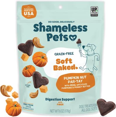 Peanut Butter & Pumpkin Soft Baked Dog Treats, 6-oz bag