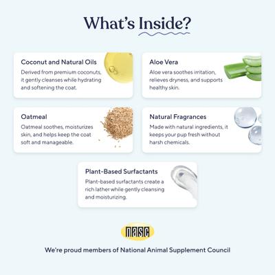 5-in-1 Coconut & Aloe Vera Dog Shampoo, 16-fl oz bottle