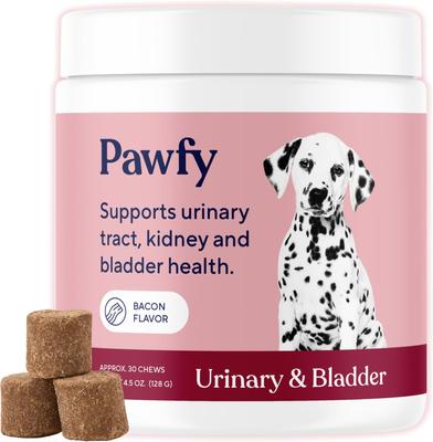 Bacon Flavored Urinary & Bladder Soft Chew Supplement for Dogs, 30 count