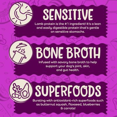 Earthbites Lamb Flavored Grain-Free Soft & Chewy Dog Treats, 7-oz bag