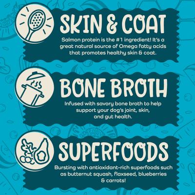 Earthbites Salmon Flavored Grain-Free Soft & Chewy Dog Treats, 7-oz bag