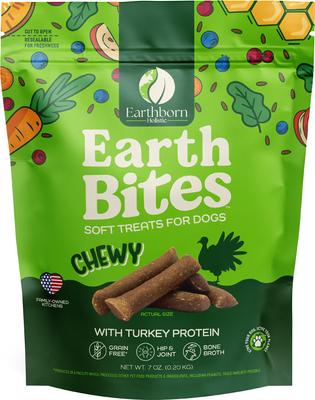 Earthbites Turkey Flavored Grain-Free Soft & Chewy Dog Treats, 7-oz bag