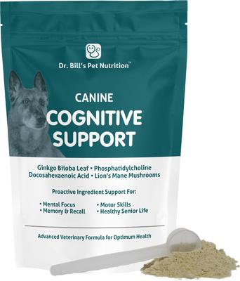 Canine Cognitive Support Brain & Nervous System Senior Dog Supplement Powder, 180-gm pouch