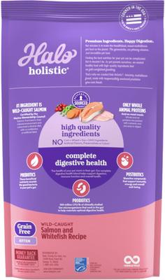 Holistic Grain-Free Wild-Caught Salmon & Whitefish Recipe Complete Digestive Health Dry Kitten Food, 6-lb bag
