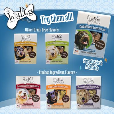 Grain-Free Candied Maple Sweet Potato Limited Ingredient Crunchy Baked Dog Treats, 14-oz box