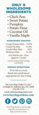 Grain-Free Candied Maple Sweet Potato Limited Ingredient Crunchy Baked Dog Treats, 14-oz box