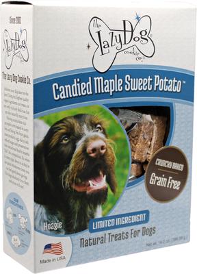 Grain-Free Candied Maple Sweet Potato Limited Ingredient Crunchy Baked Dog Treats, 14-oz box