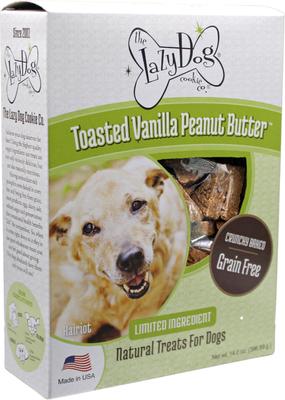 Grain-Free Toasted Vanilla Peanut Butter Limited Ingredient Crunchy Baked Dog Treats, 14-oz box
