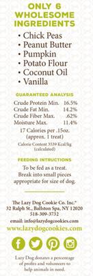 Grain-Free Toasted Vanilla Peanut Butter Limited Ingredient Crunchy Baked Dog Treats, 14-oz box