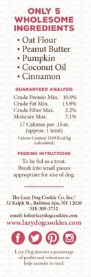 Limited Ingredient Cinnamon Swirled Peanut Butter Crunchy Baked Dog Treats, 14-oz box