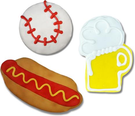 Play Ball Peanut Butter & Honey Assorted Crunchy Dog Treats, 18 count