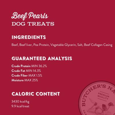 Slow Roasted Beef Pearls Soft & Chewy Dog Treats, 10-oz bag