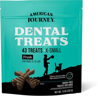 Grain-Free Extra-Small Dental Dog Treats Mint Flavor, 43 count