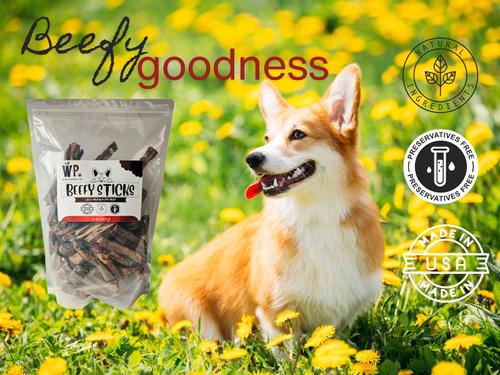 Beef Meaty Sticks Dog Treats, 10-oz bag