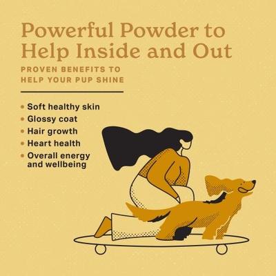 Skin & Coat Powder Supplement for Dogs, 1-lb bag