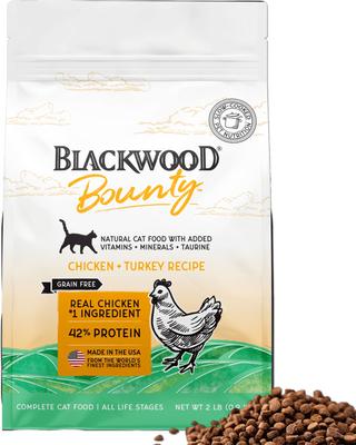 Bounty Grain-Free Chicken & Turkey Recipe Dry Cat Food, 2-lb bag
