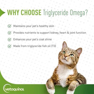 Triglyceride OMEGA Omega-3 Fatty Acid Medium Breed Supplement for Dogs, 60 count