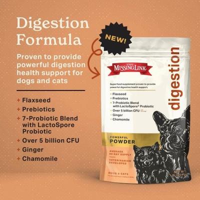 Digestion Superfood Supplement Powder for Dogs & Cats, 1-lb bag