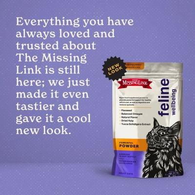 The Missing Link, Feline Wellbeing Supplement, superalimentos + omegas + probióticos, 170 g.