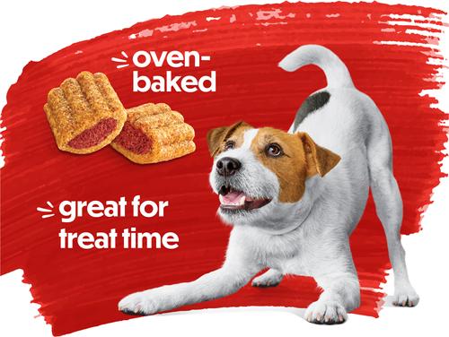 Baked Delights Hugs with Real Beef & Cheese Dog Treats, 8.5-oz bag