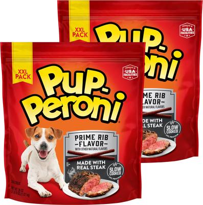 Prime Rib Flavor Dog Treats, 38-oz bag, bundle of 2